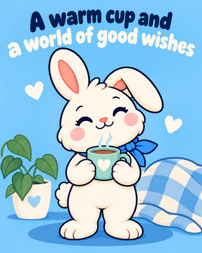 A warm cup and a world of good wishes
