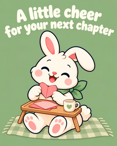 A little cheer for your next chapter