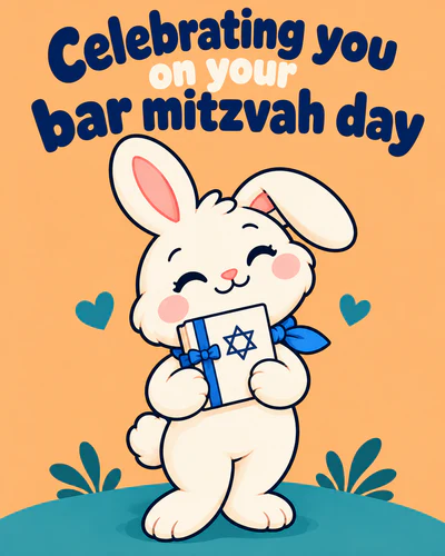 Celebrating you on your bar mitzvah day