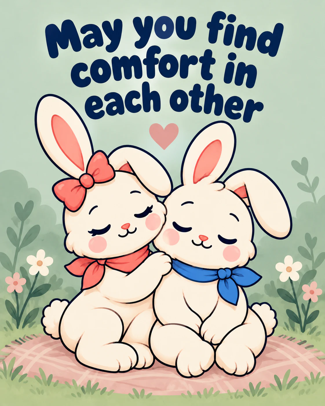 May you find comfort in each other