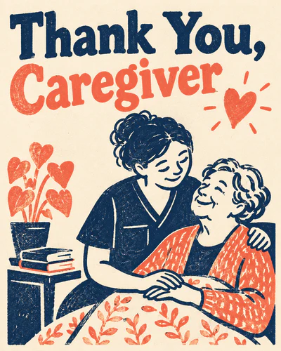 Thank you ecard for caregiver