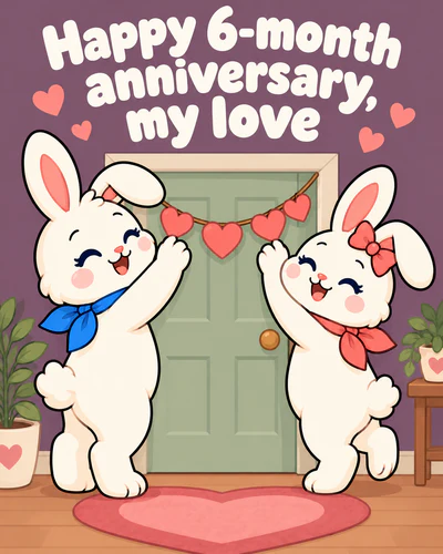Happy 6-month anniversary, my love