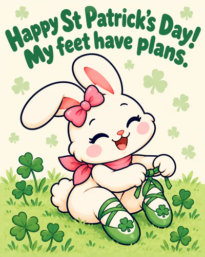 Happy St Patrick’s Day! My feet have plans.