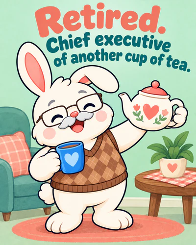 Retired. Chief executive of another cup of tea.
