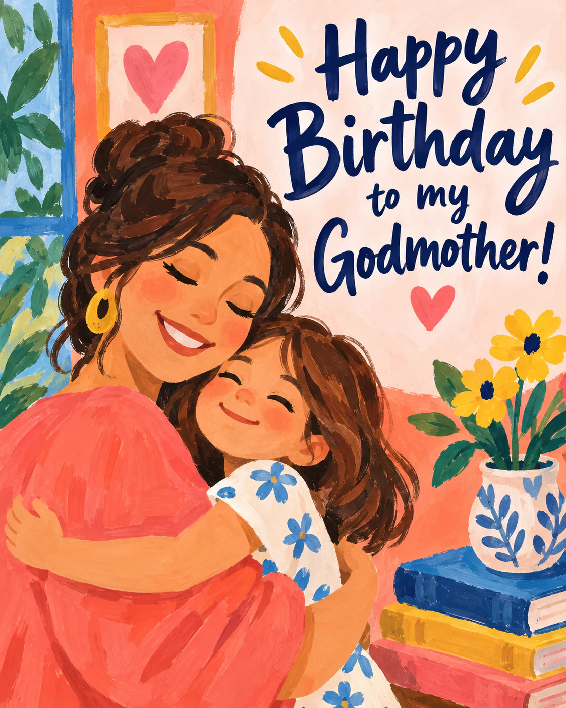 Birthday ecard for godmother