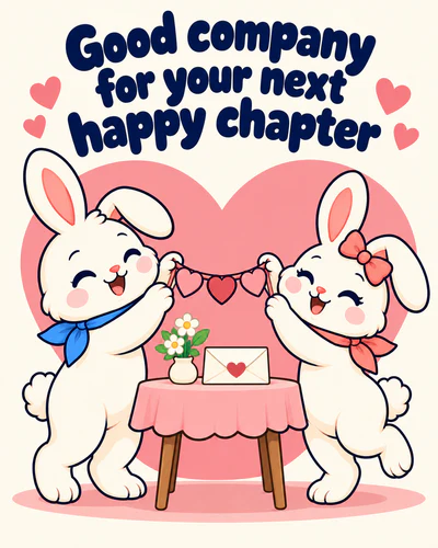 Good company for your next happy chapter