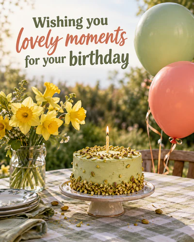 Wishing you lovely moments for your birthday