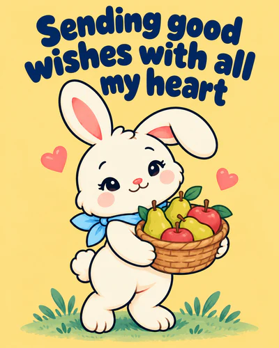 Sending good wishes with all my heart