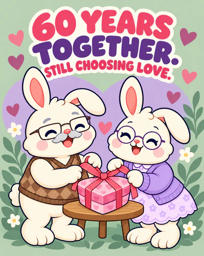 60 YEARS TOGETHER. STILL CHOOSING LOVE.