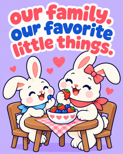 our family. our favorite little things.
