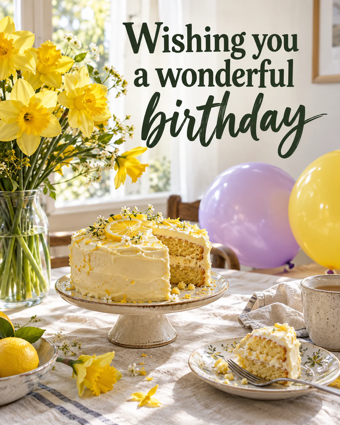 Wishing you a wonderful birthday