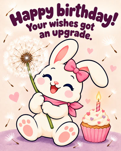 Happy birthday! Your wishes got an upgrade.