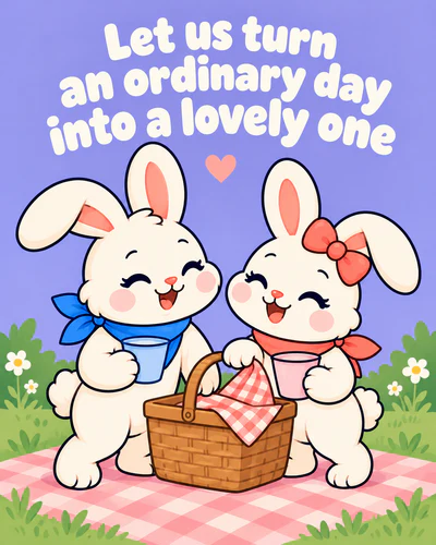 Let us turn an ordinary day into a lovely one