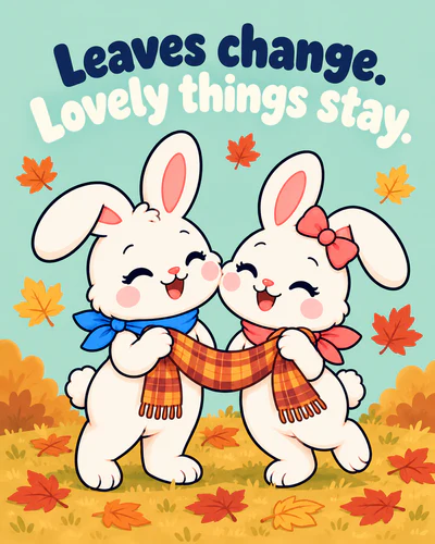 Leaves change. Lovely things stay.