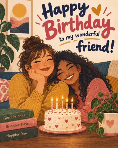 Birthday ecard from friend