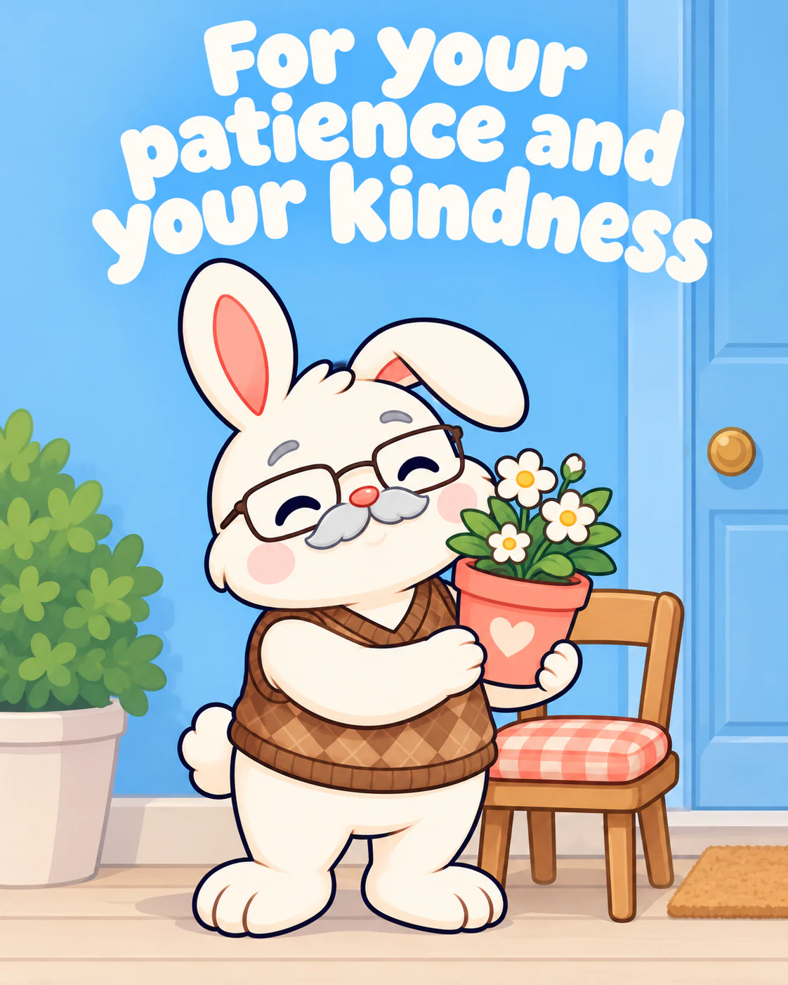 For your patience and your kindness