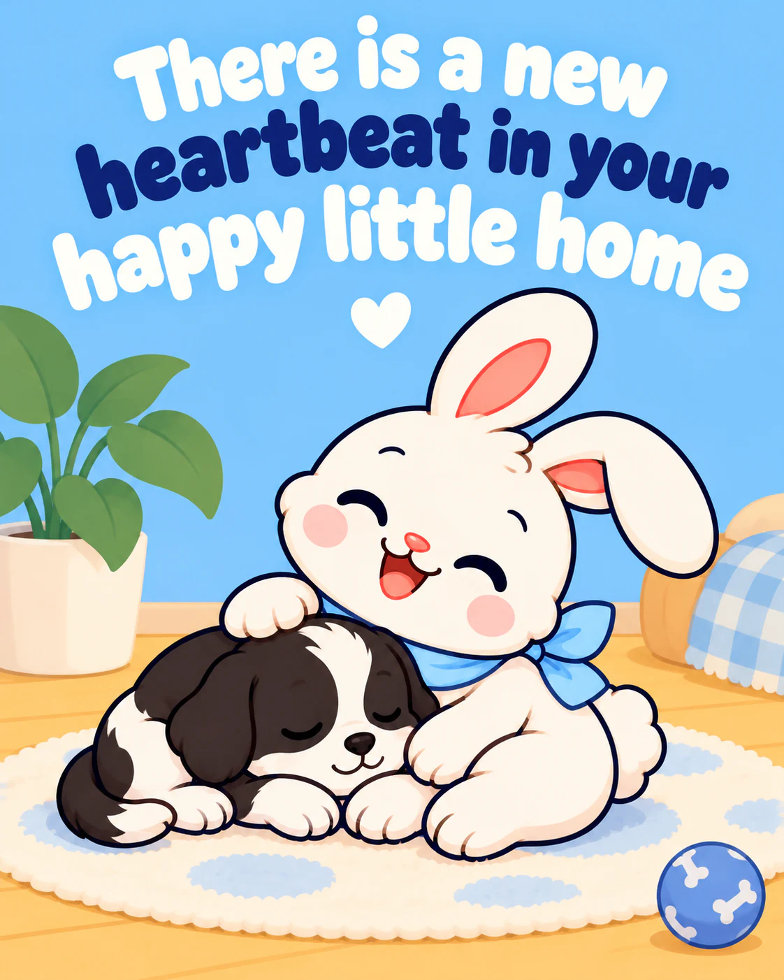 There is a new heartbeat in your happy little home