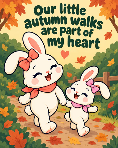 Our little autumn walks are part of my heart