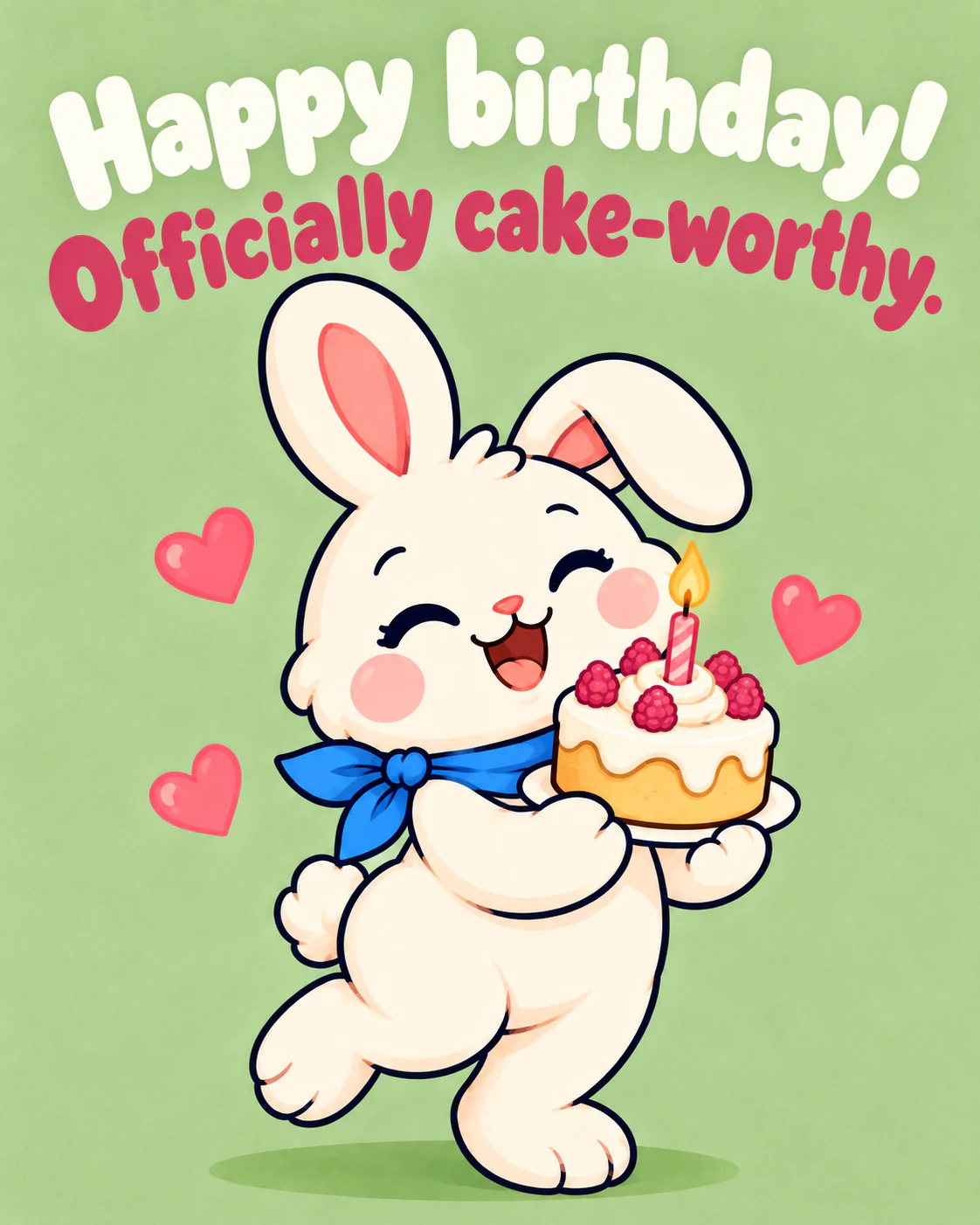 Happy birthday! Officially cake-worthy.