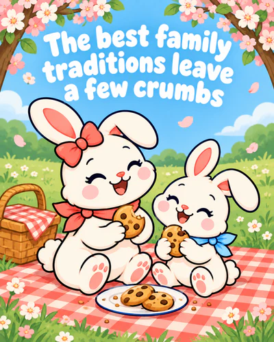 The best family traditions leave a few crumbs
