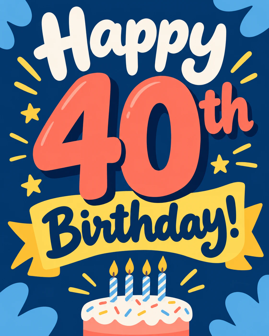 40th birthday ecard