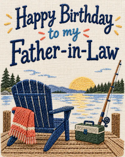 Birthday ecard for father in law