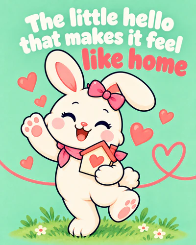 The little hello that makes it feel like home