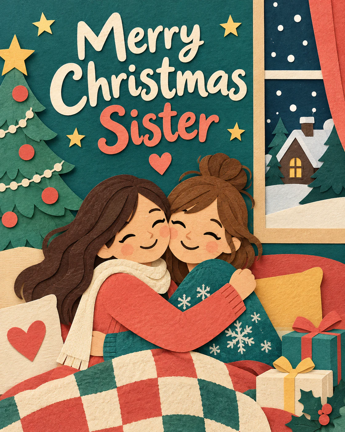 Christmas ecard for sister