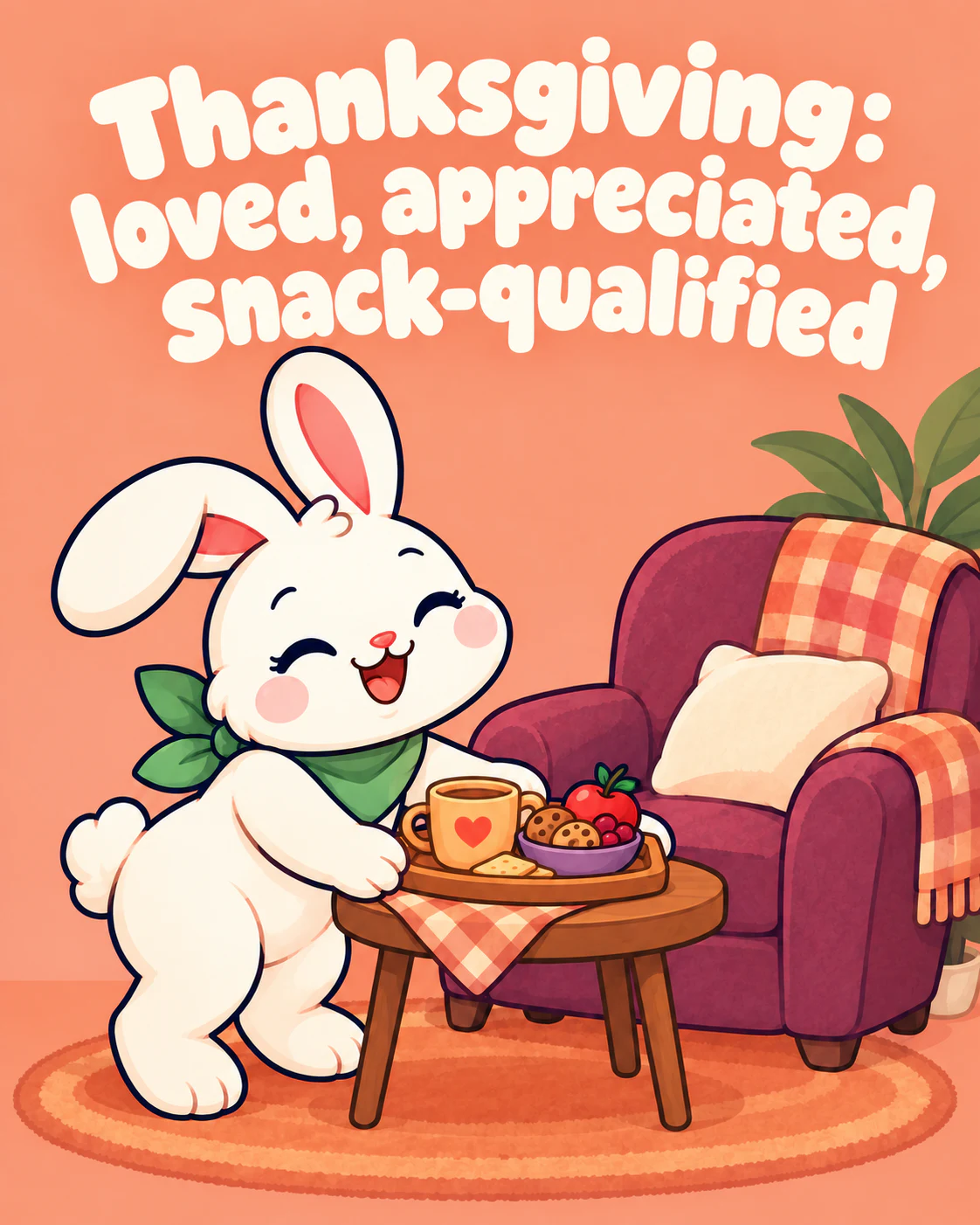 Thanksgiving: loved, appreciated, snack-qualified
