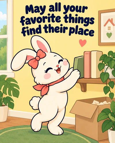 May all your favorite things find their place