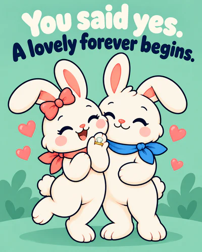 You said yes. A lovely forever begins.