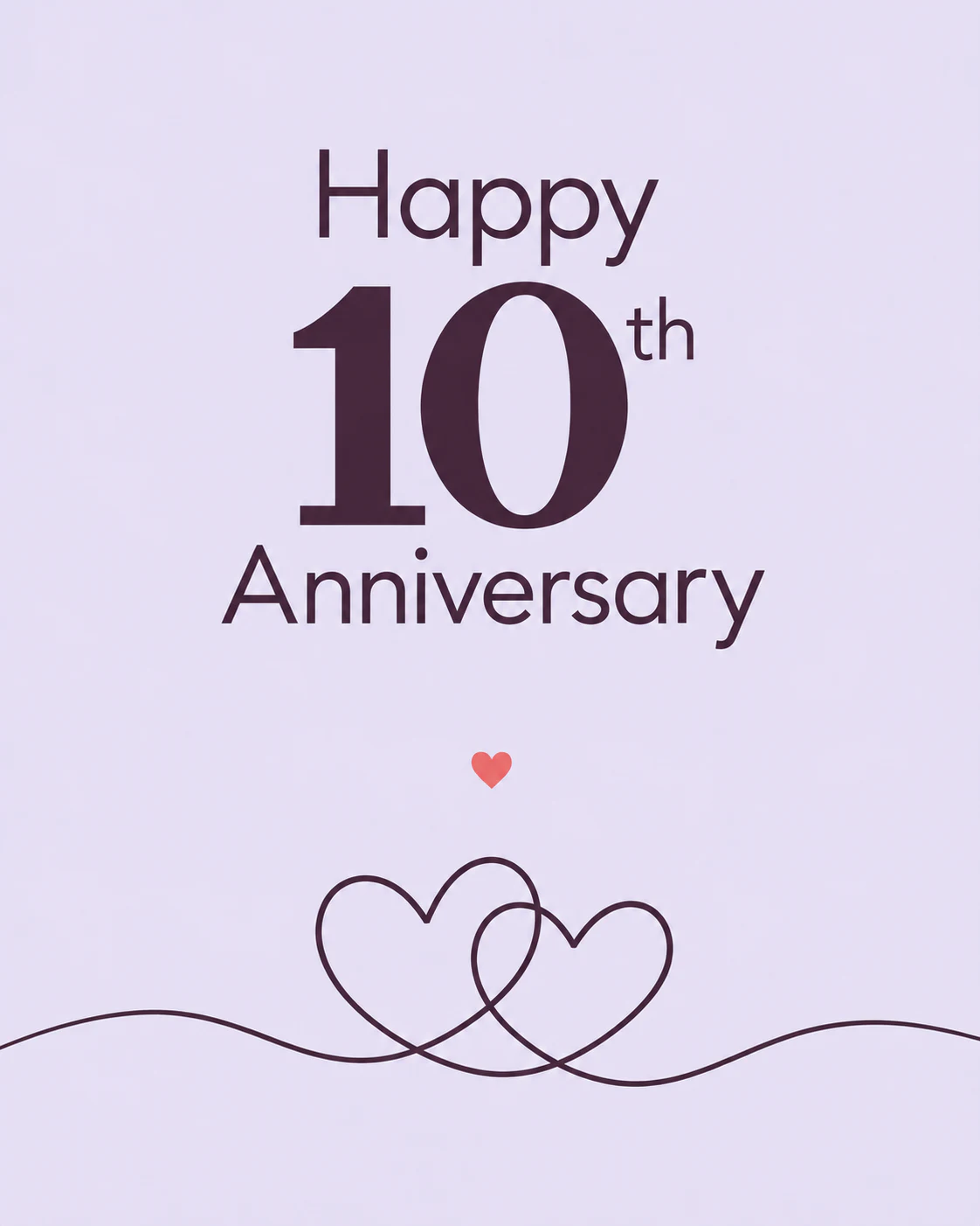 10th anniversary ecard