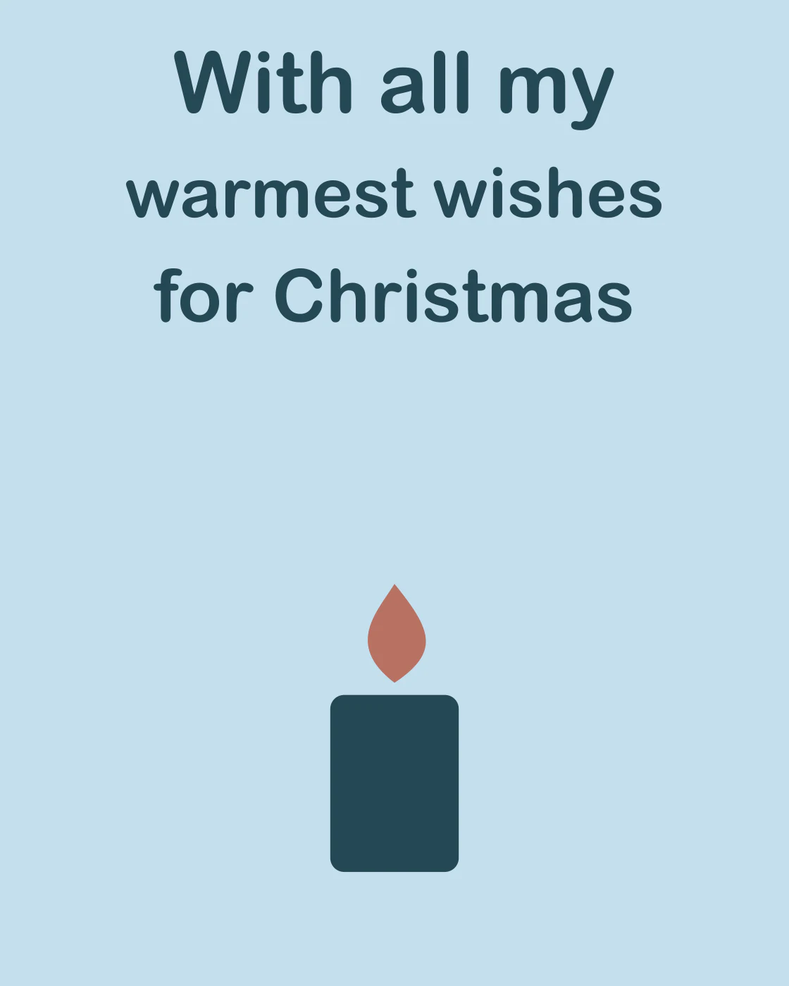 With all my warmest wishes for Christmas