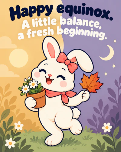 Happy equinox. A little balance, a fresh beginning.