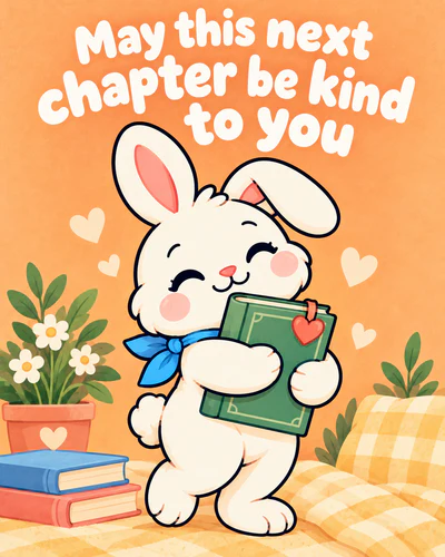 May this next chapter be kind to you