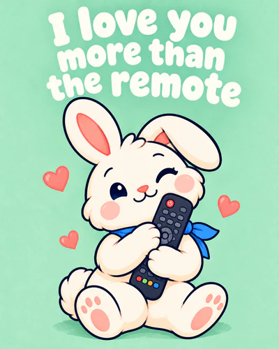 I love you more than the remote