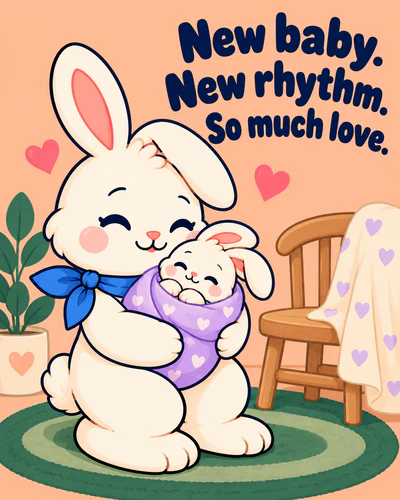 New baby. New rhythm. So much love.