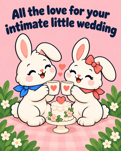 All the love for your intimate little wedding
