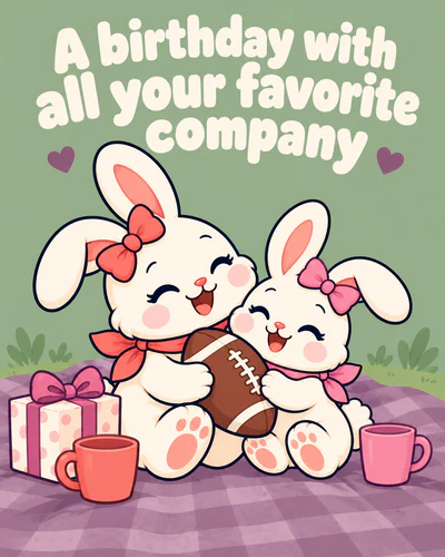 A birthday with all your favorite company