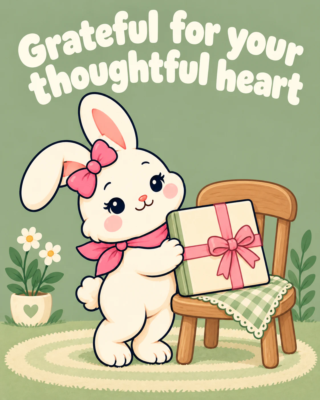 Grateful for your thoughtful heart