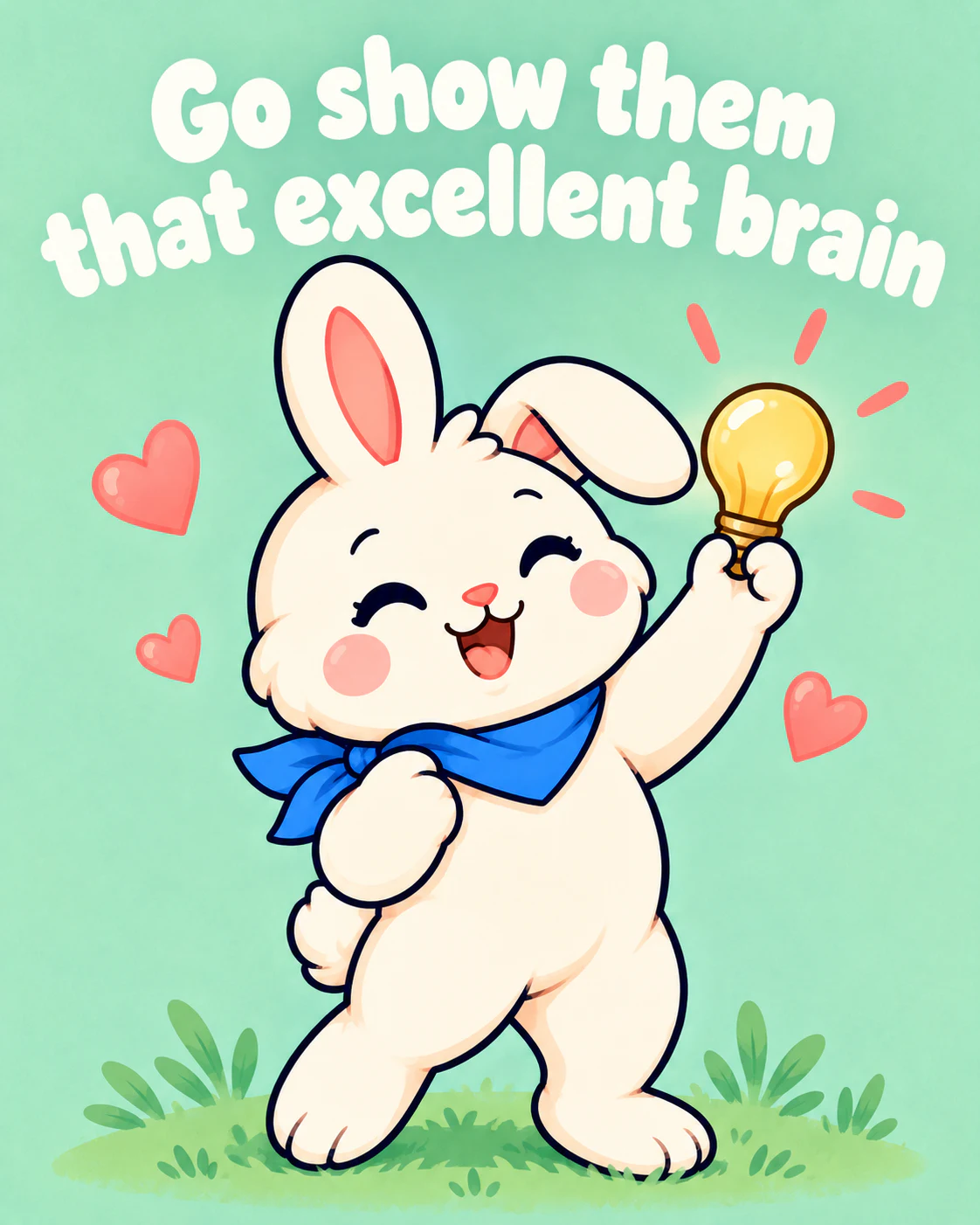 Go show them that excellent brain
