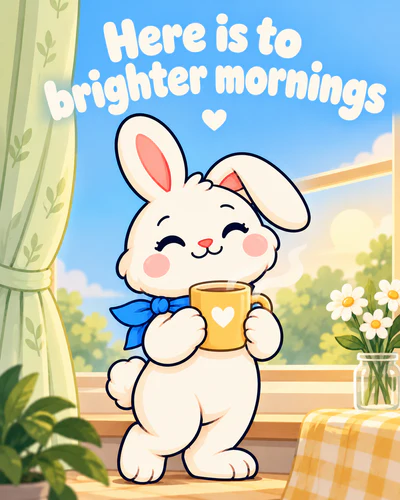 Here is to brighter mornings