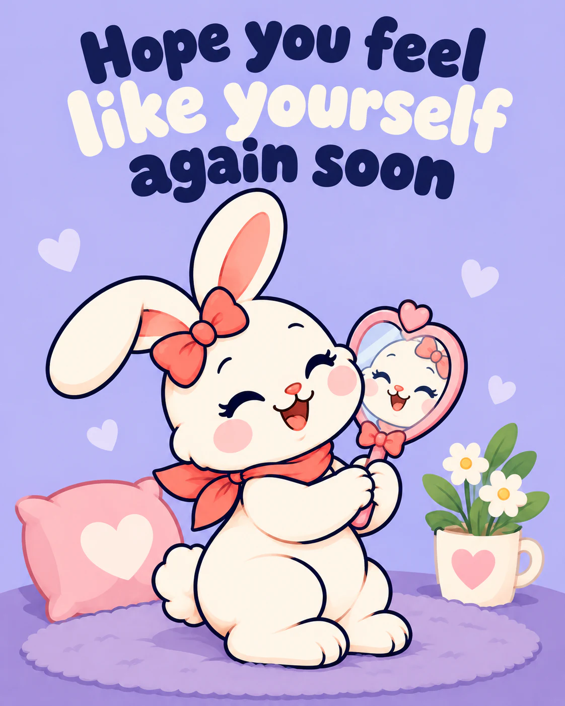 Hope you feel like yourself again soon
