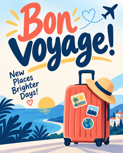 Bon voyage ecard