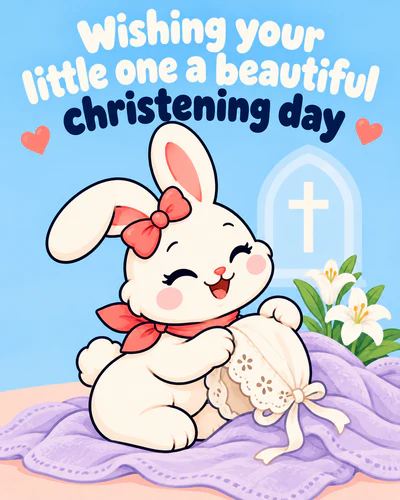 Wishing your little one a beautiful christening day