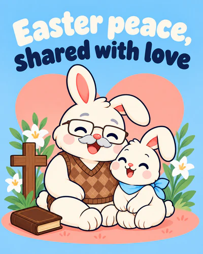 Easter peace, shared with love