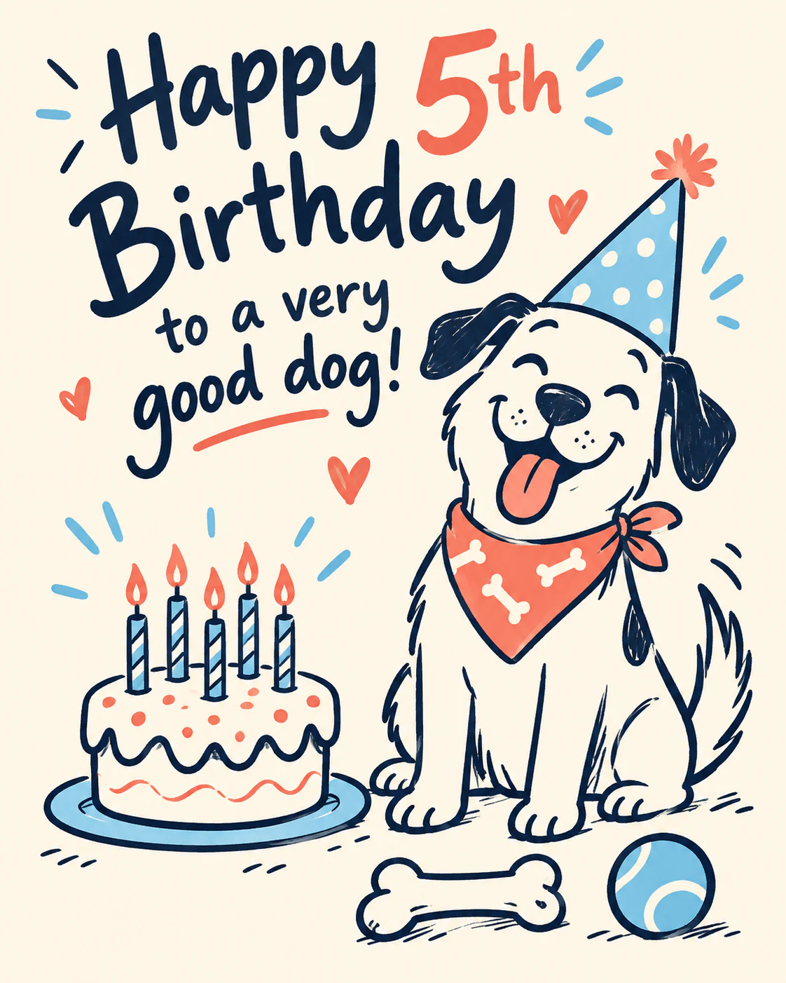 A very good dog's 5th birthday