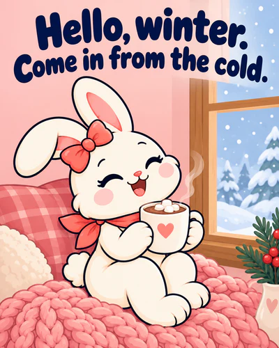 Hello, winter. Come in from the cold.