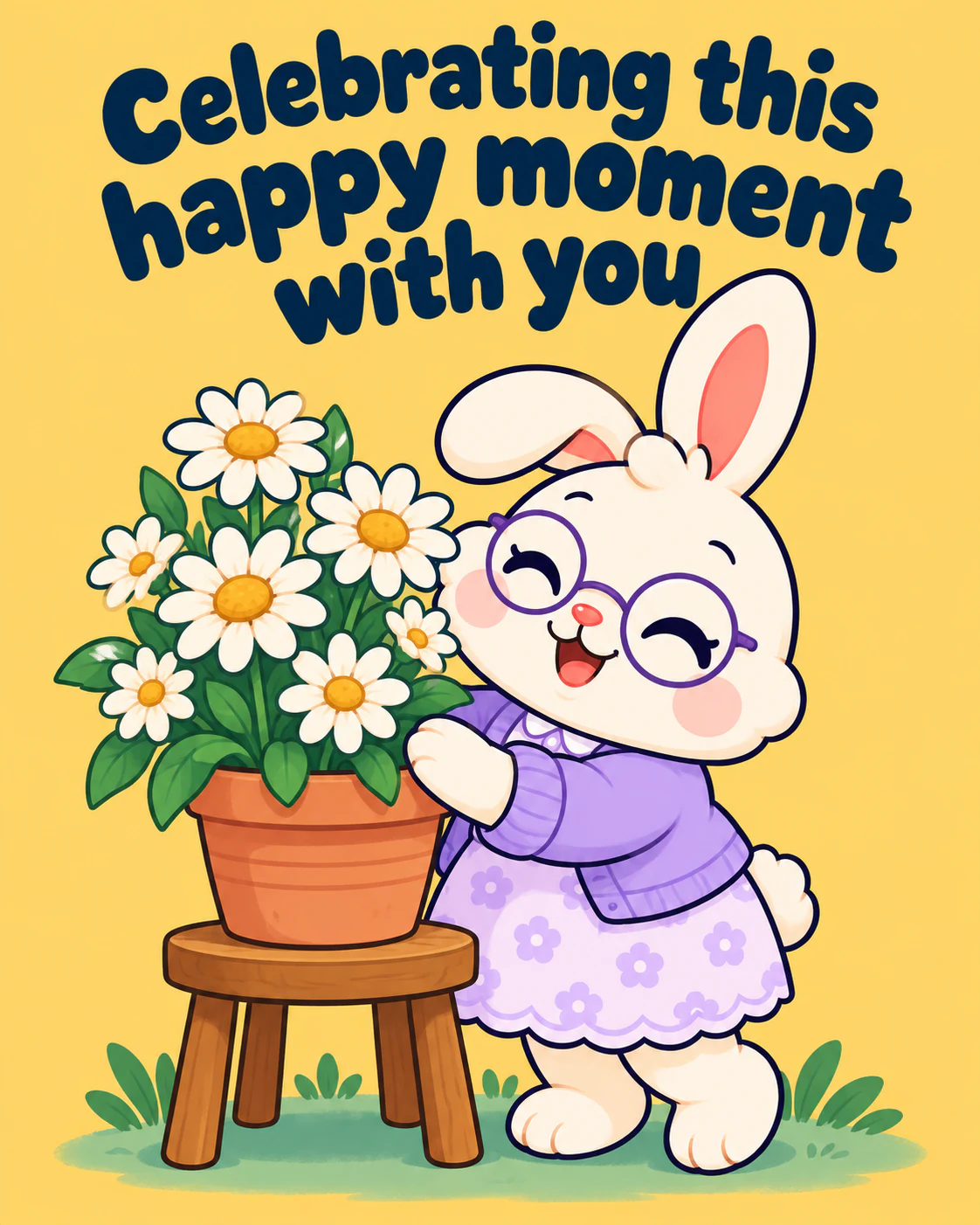 Celebrating this happy moment with you