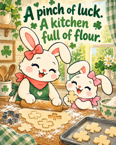A pinch of luck. A kitchen full of flour.